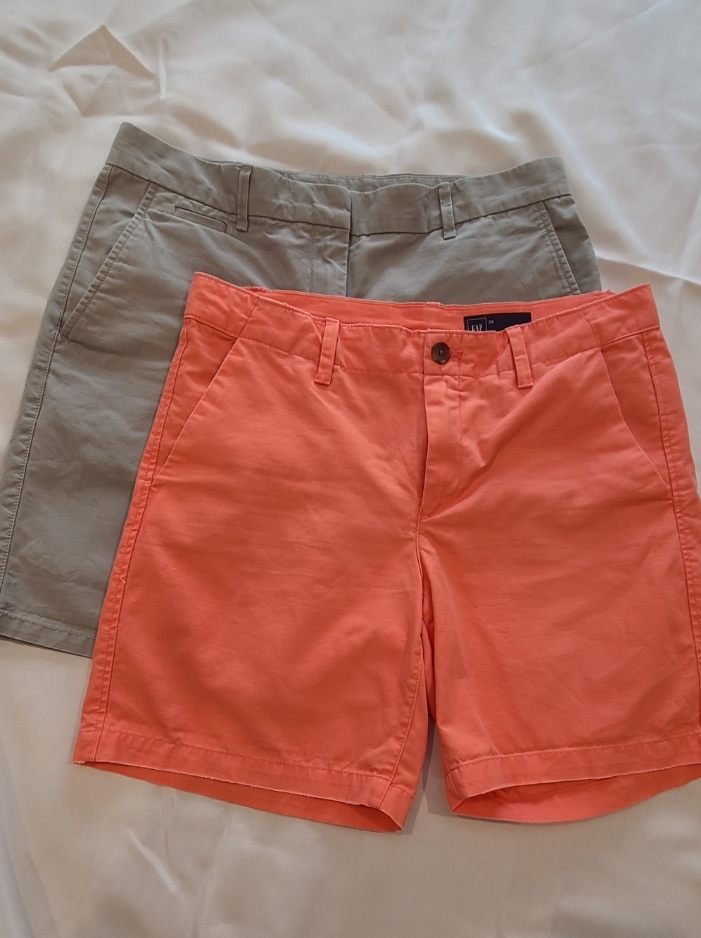 GAP Coral and Light Gray Women’s Shorts